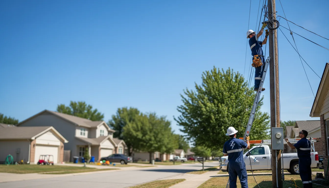 Residential electrician providing installation services in Kingwood, TX